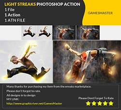 极品PS动作－火光条痕：Light Streak Maker Photoshop Action